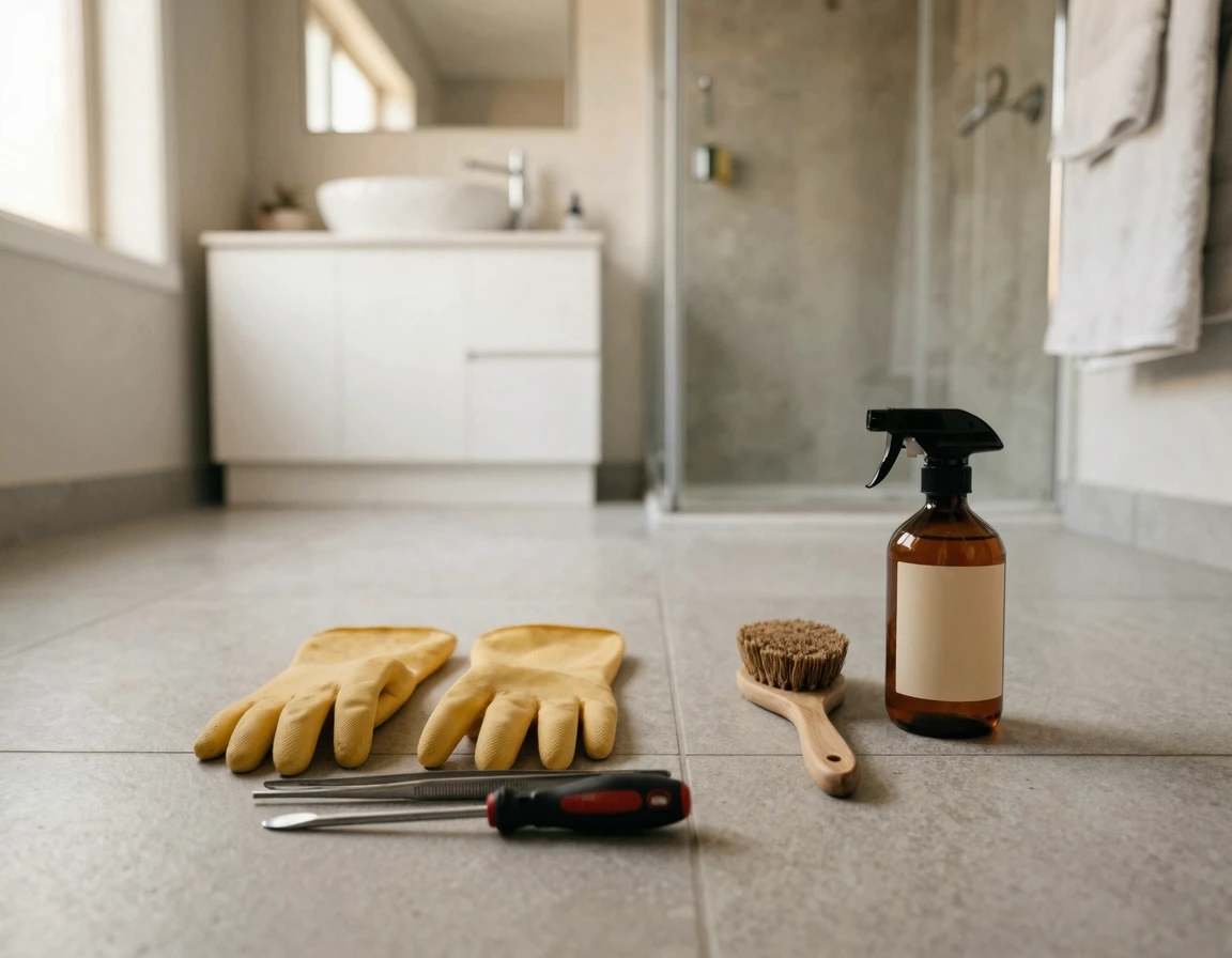 하수구 시멘트 제거를 위한 준비물 세트