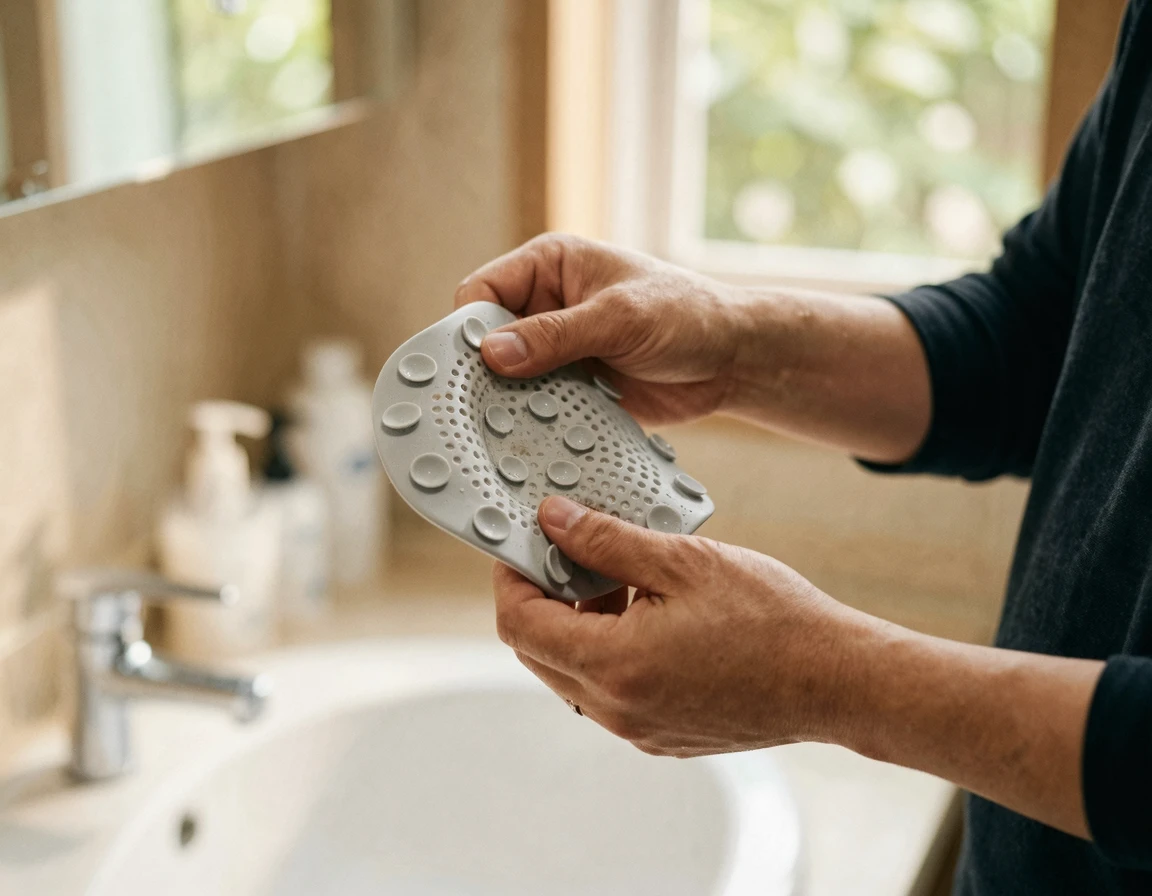 유연하고 밀착력이 좋은 실리콘 소재의 하수구 거름망